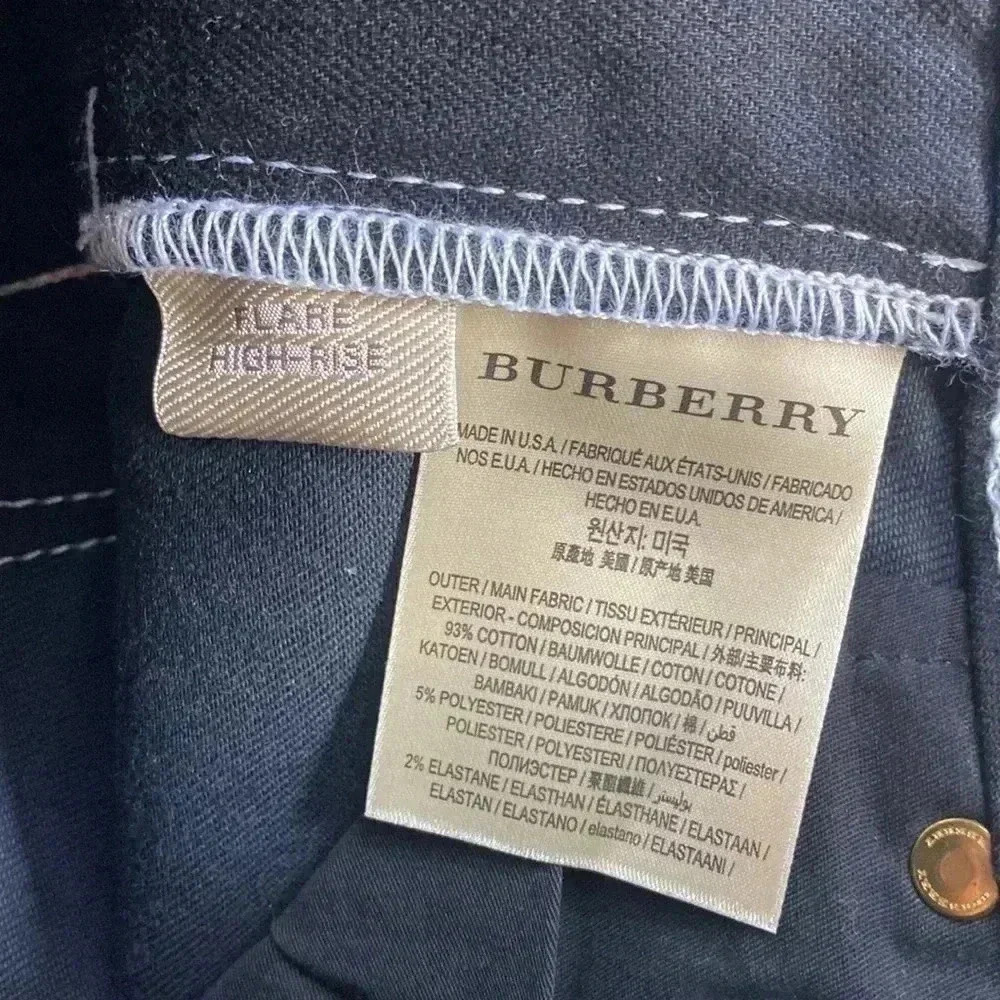 Burberry Brit NWT Black with White Stitching
Denim Flare Leg Jeans Size 25 - Picture 4 of 15